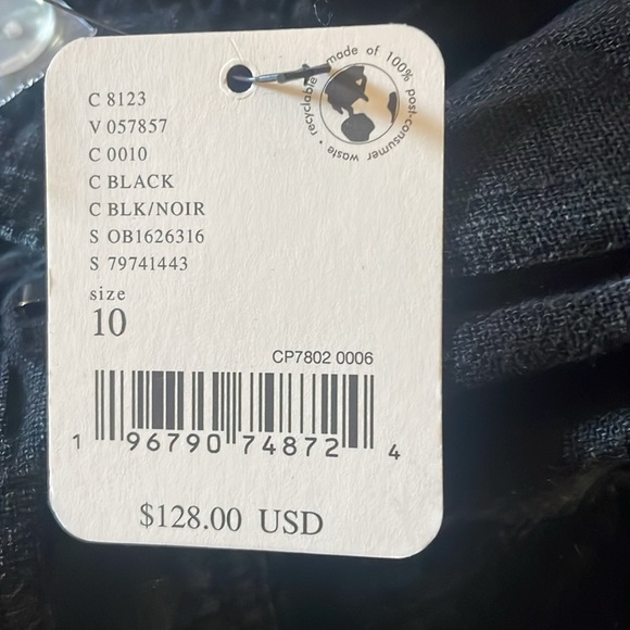 New Free People Lotta Love Black Pants Size 10 - Picture 8 of 11